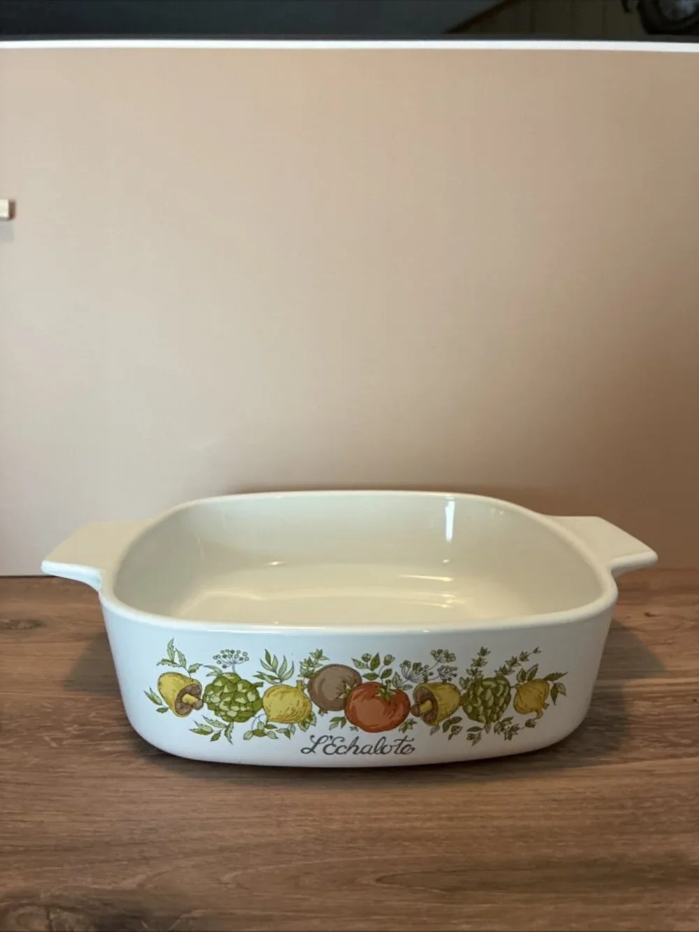 Vintage Corning Ware LEchalote A-1-B 1 Quart Casserole Dish Vegetable USA
